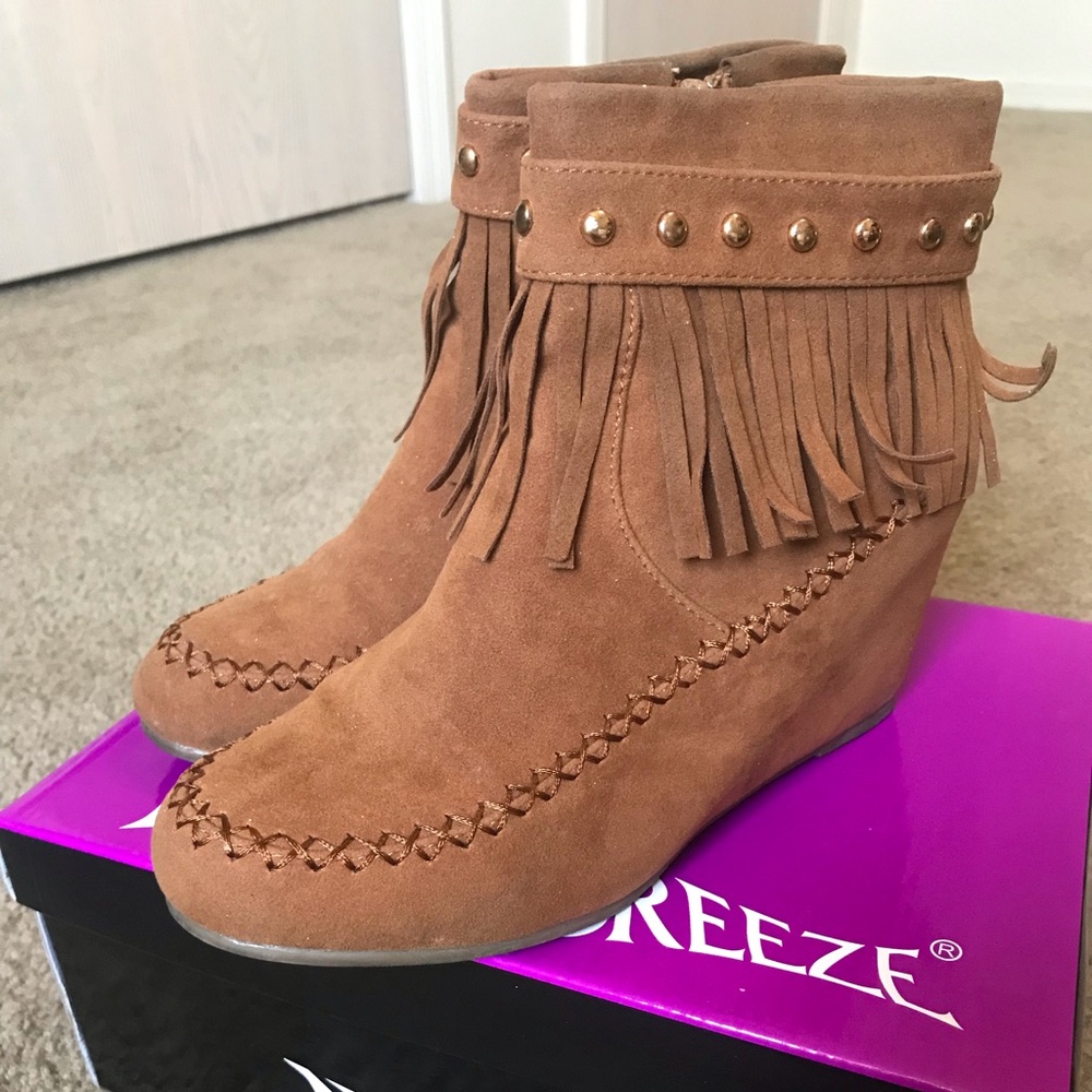 Wedge moccasin Booties